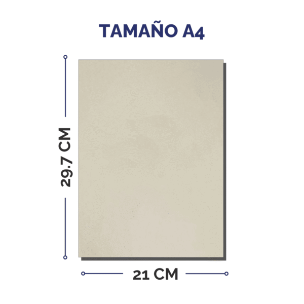 Papel Obra en resma de 500 hojas A4 Ledesma NAT (210 x 297 mm.) de 75 Grs. - Imagen 3