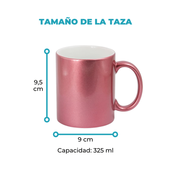 Taza de Cerámica Perlada 325ml para sublimar - Imagen 3