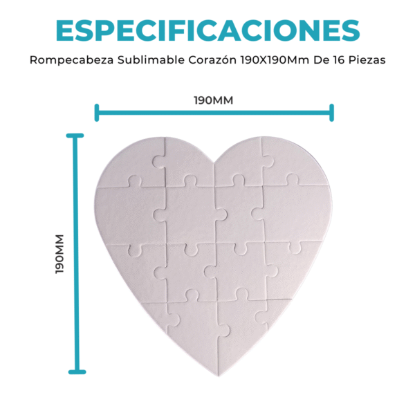 Rompecabeza de Cartón para Sublimar 16/40 Piezas - Imagen 3