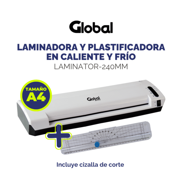 Laminadora Y Plastificadora En Caliente Y Frío A4 240mm - Imagen 2