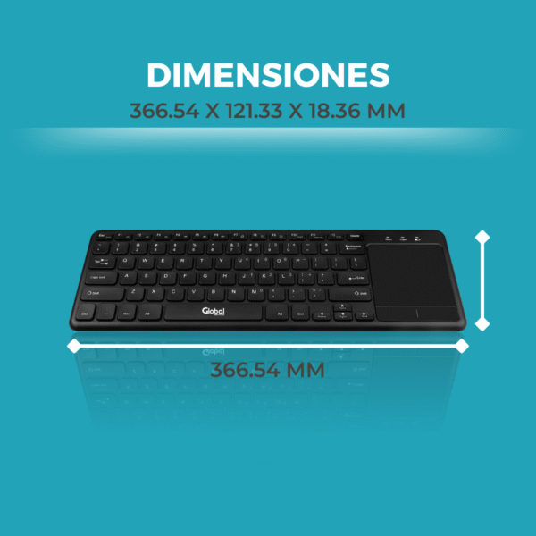Teclado y Mouse Unificado Combo Inalámbrico Negro Precisión y Comodidad en 2.4GHz - Imagen 3