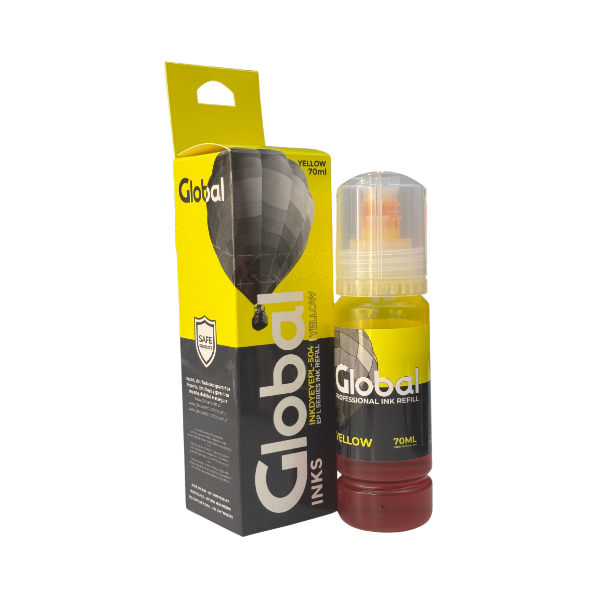 Tinta Premium Epson L Series Tipo Original T504/544 EcoTank Dye 70 cm3