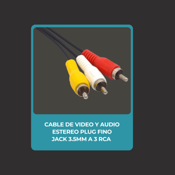 Cable RCA a Mini Plug Jack 3.5mm - Imagen 3