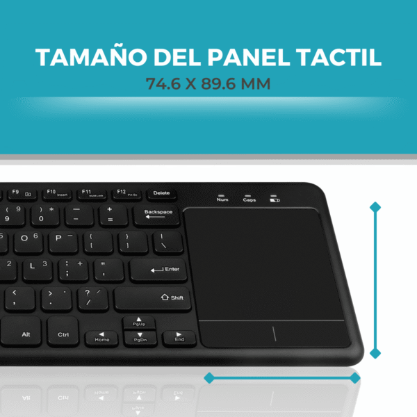 Teclado y Mouse Unificado Combo Inalámbrico Negro Precisión y Comodidad en 2.4GHz - Imagen 4