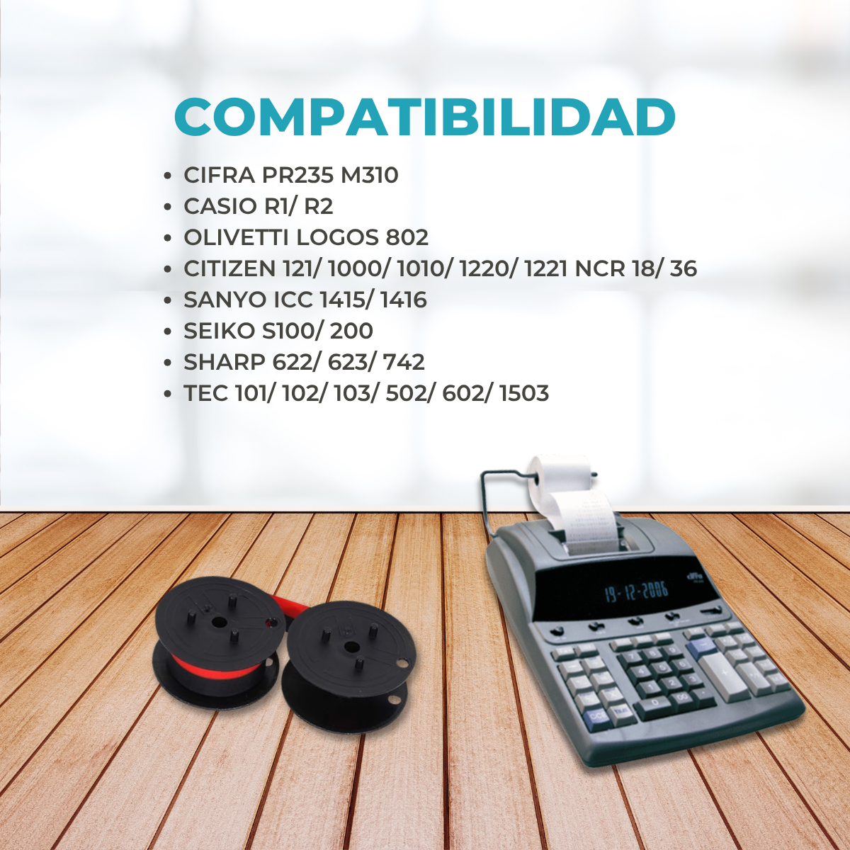 Cinta Ribbon Compatible Spool GR24 Color Negra/Roja - Pack x 10 Unidades - Imagen 6