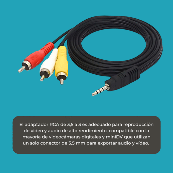 Cable RCA a Mini Plug Jack 3.5mm - Imagen 4