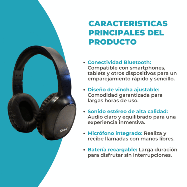 Auriculares inalámbricos EPBL027: sonido y comodidad - Imagen 5