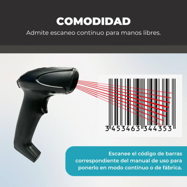 Lector de Códigos 2D, QR y Lineales USB – Precisión y Velocidad al Instante - Imagen 5
