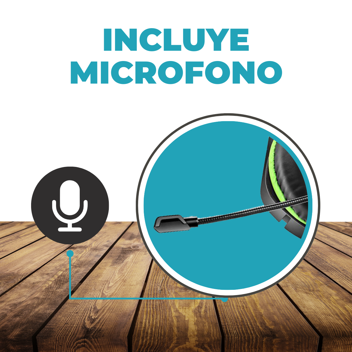 Auricular Gamer con Microfono y Luces Stereo EPGMR150 - Imagen 4