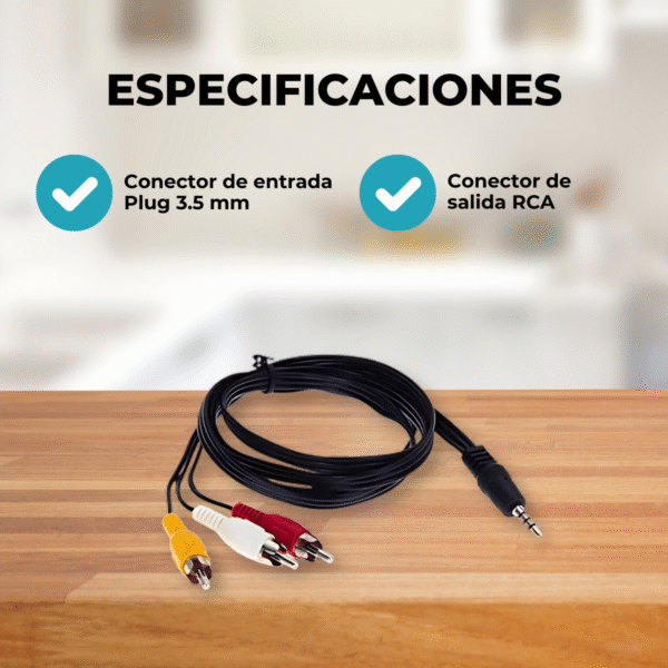Cable RCA a Mini Plug Jack 3.5mm - Imagen 5