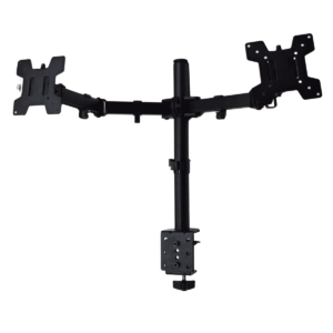 Soporte Monitor Doble de Brazo Movil de 10¨ a 27¨ VESA 50x50 75x75 100x100 hasta 10kg.
