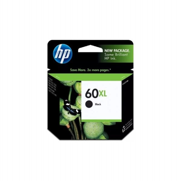 Cartucho de Tinta Original HP 60XL Negro para