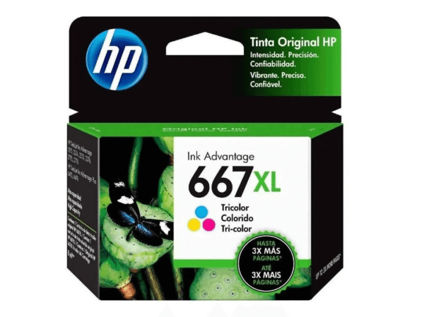 Cartucho de Tinta Original HP 667XL Tricolor