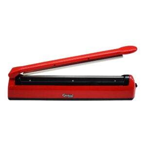 Selladora y Cortadora de Bolsas con Regulador de Potencia - Ancho 40cm - Color Rojo