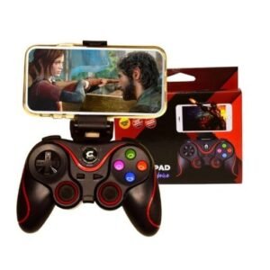 Joystick Inalámbrico Bluetooth para Android con Vibración y Soporte Extensible