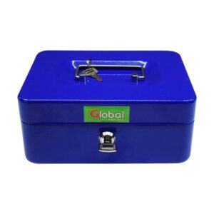 Cofre Portavalores con Bandeja y 2 llaves 20x15x9cm Nº1 Color Azul