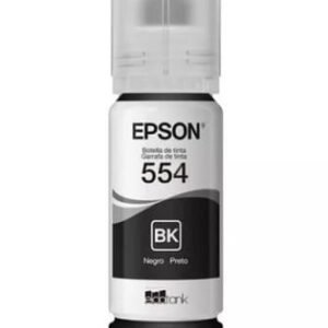 Botella de Tinta Original Epson T554 Negra Pigmentada Para L8180 L8160 Wis