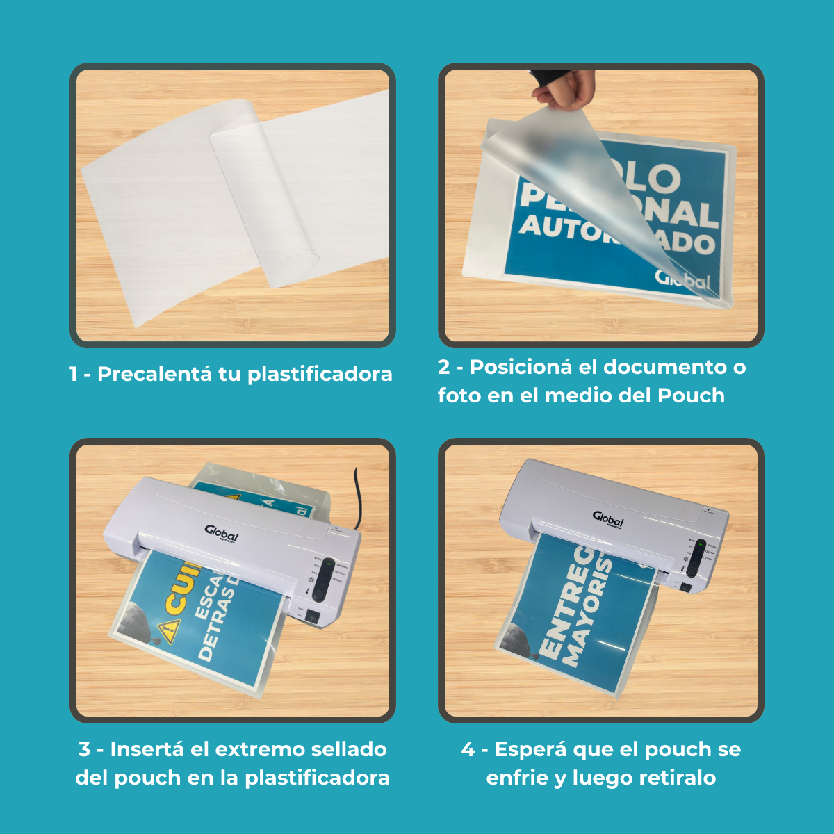 Pouch para Plastificar 67x98mm – 150 Micrones de Calidad Profesional - Imagen 6