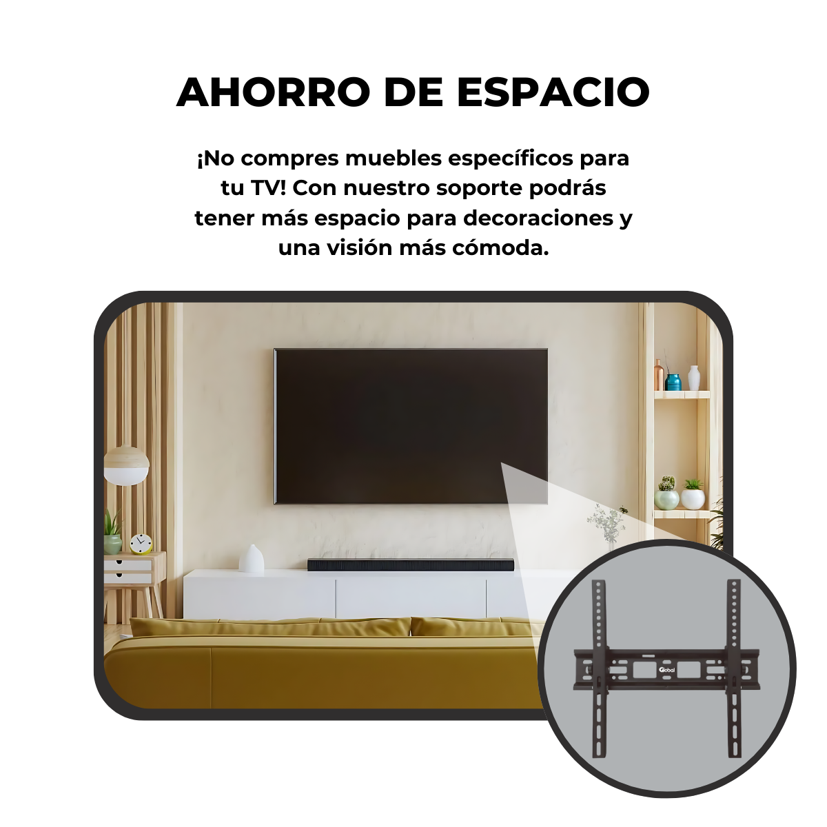 Soporte TV Fijo Basculante 26" a 55" - Imagen 6