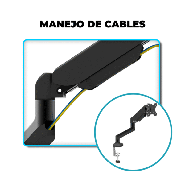 Soporte Ergonómico de Brazo Movible – Ideal para Monitores de 13" a 30" - Imagen 6