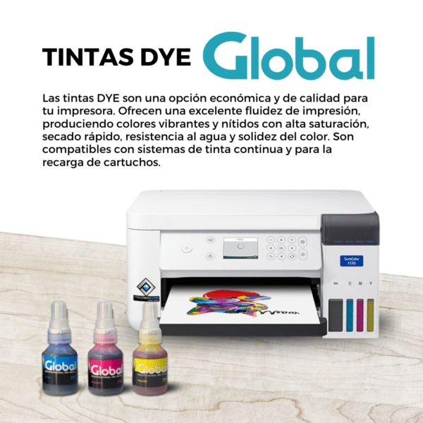 Tinta alternativa Brother T Series 5001/6001/D60 Colores Dye en botella dosificadora de 50 cm3 - Imagen 3