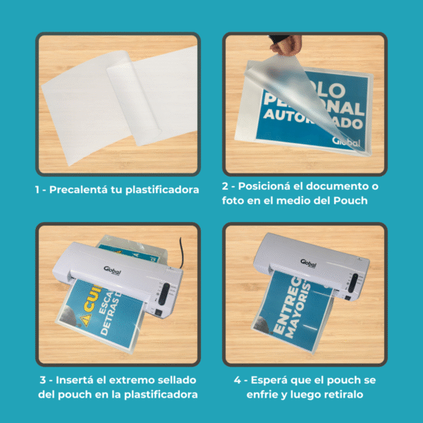 Pouch para Plastificar A4 225x303mm – Acabado Brillante y Espesor de 80 Micrones - Imagen 6