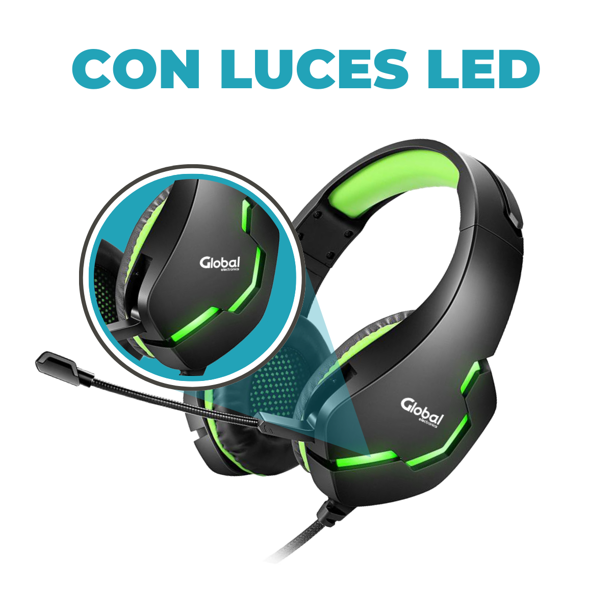 Auricular Gamer con Microfono y Luces Stereo EPGMR150 - Imagen 5