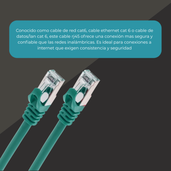 Cable De Red Utp 2 Metros Rj45 Cat 6 Patch Cord Ethernet - Imagen 8