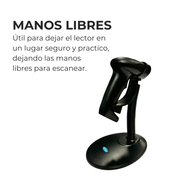 Base Soporte Universal para Pistola lectora de códigos de barras - Imagen 8