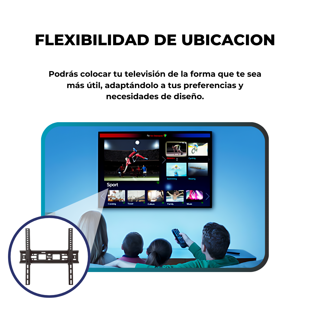 Soporte TV Fijo Basculante 26" a 55" - Imagen 7