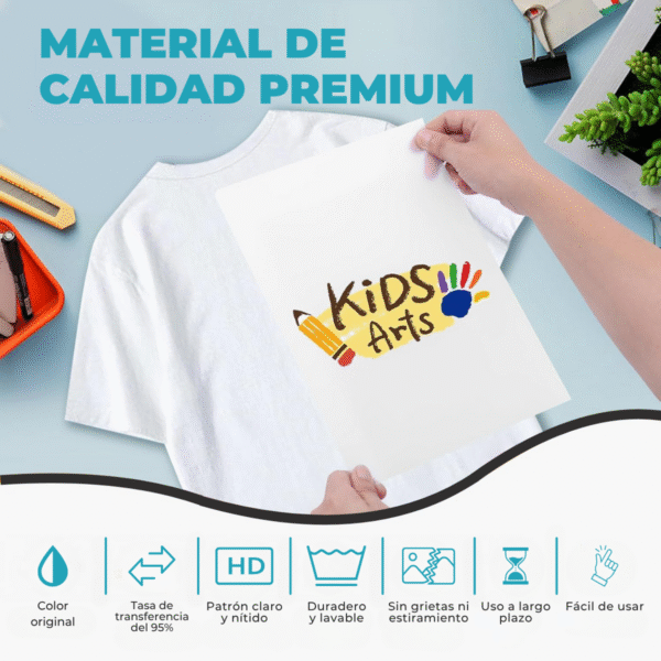 Papel Sublimación Coaated Tricapa Premium 95% Transferencia Instant Dry en rollo - Imagen 6
