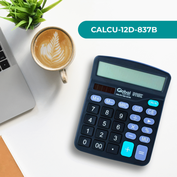 Calculadora de 12 Dígitos Plástica 837B Negra - Imagen 3