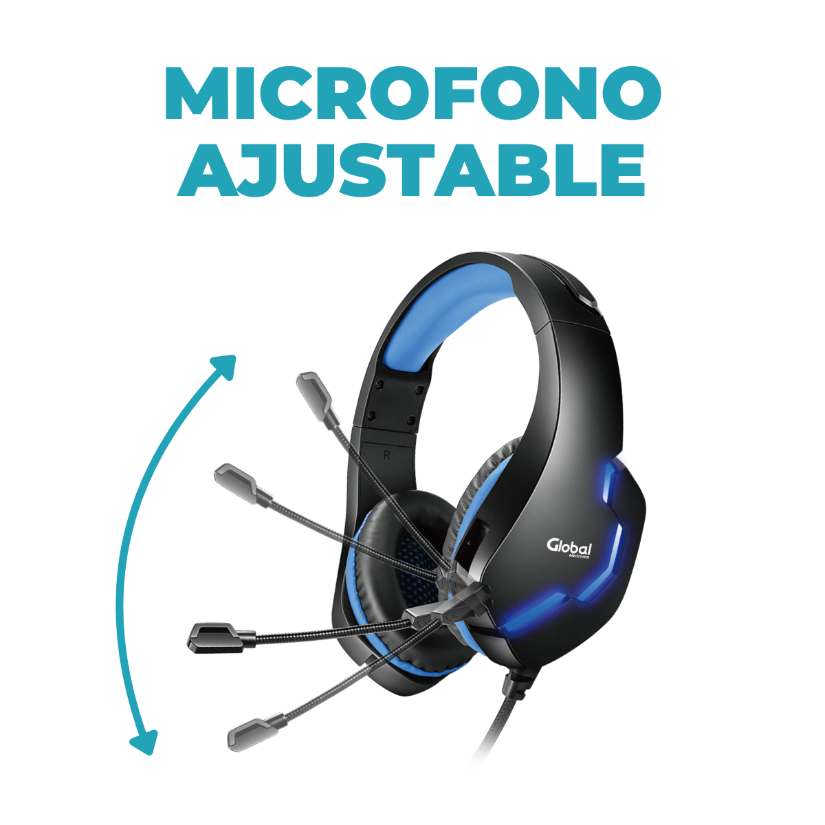 Auricular Gamer con Microfono y Luces Stereo EPGMR150 - Imagen 6