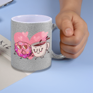 Taza para Sublimar Glitter de Ceramica 11oz