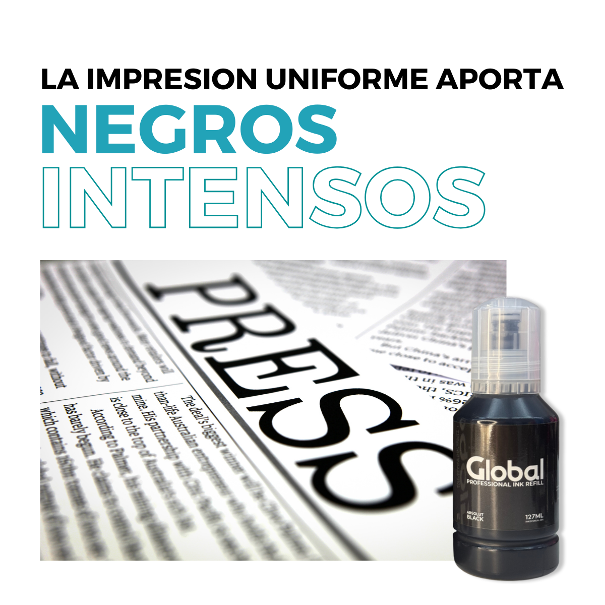 Tinta compatible con Epson L Series T504/544 EcoTank Negro Dye 130 ml - Imagen 7