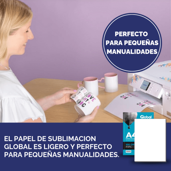 Papel para Sublimación Tricapa Premium 95% Transferencia en resma - Imagen 8