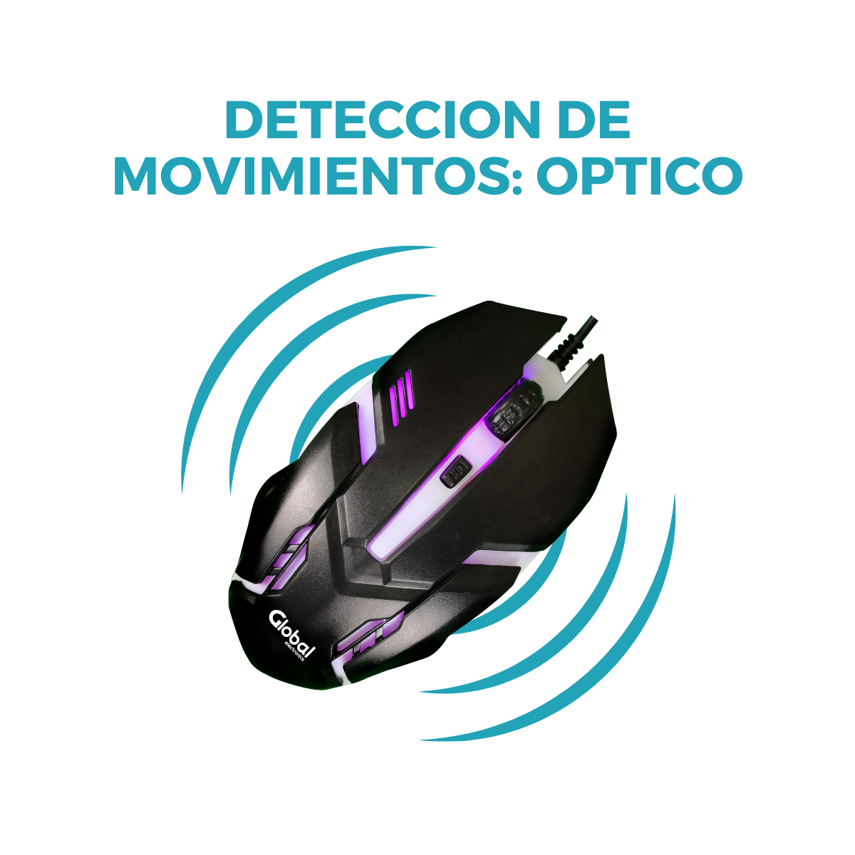 Combo Teclado y Mouse GAMER con luces led Teclado KL116 - Imagen 9