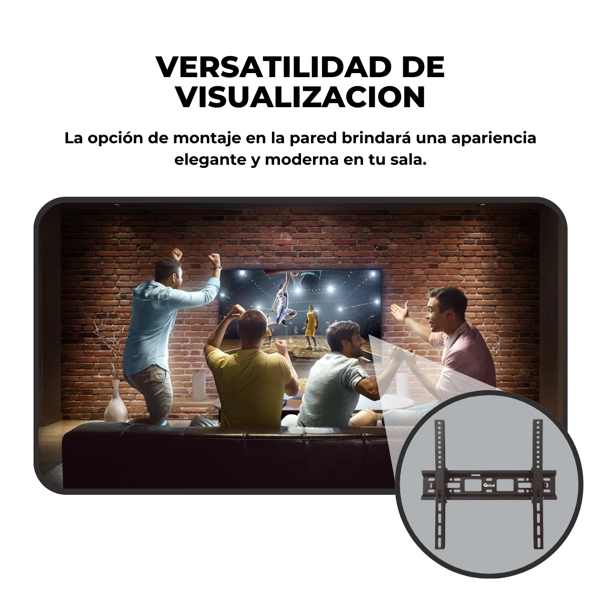 Soporte TV Fijo Basculante 26" a 55" - Imagen 8