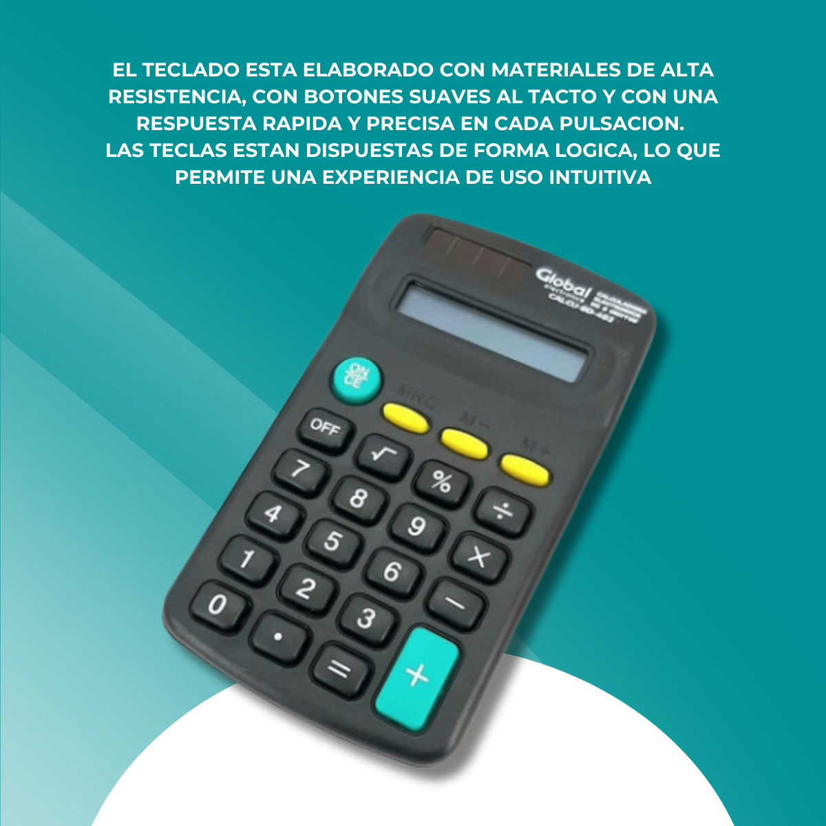 Calculadora De Bolsillo De 8 Dígitos Plastica Negra - Imagen 7