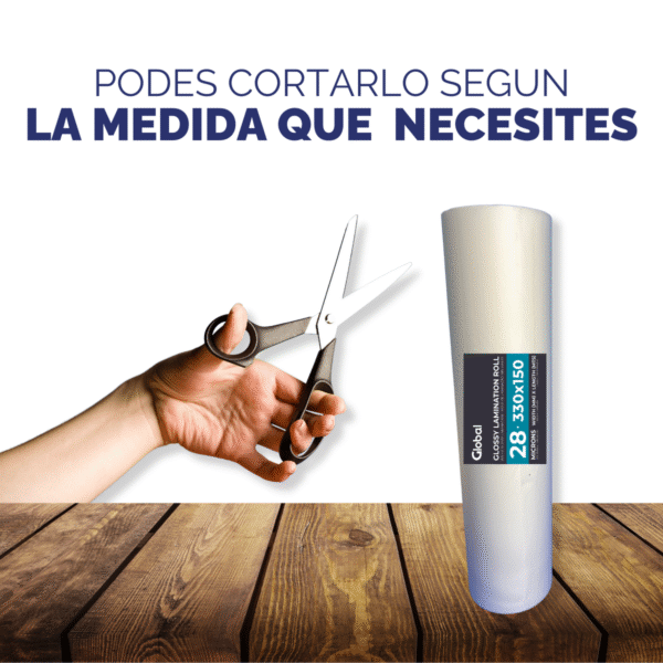Rollo Laminado Brillante 28 Mic – 330mm x 150m de Alta Resistencia - Imagen 8