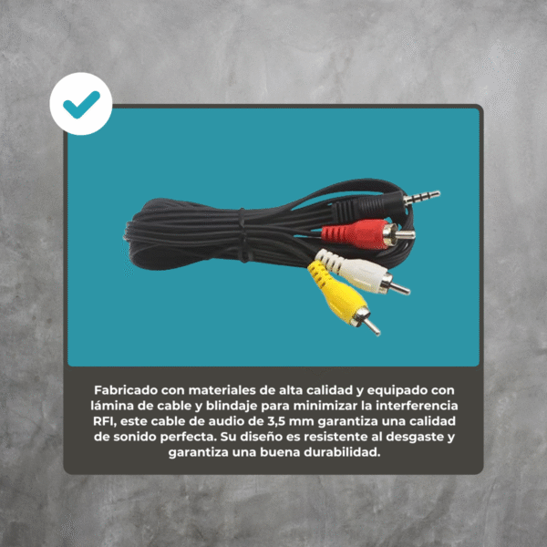 Cable RCA a Mini Plug Jack 3.5mm - Imagen 8