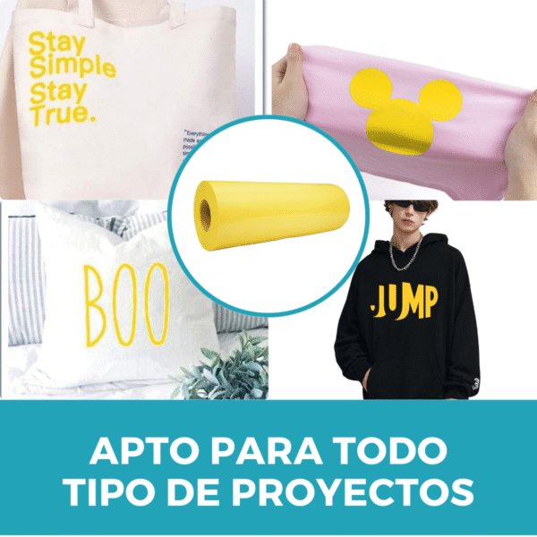 Vinilo Termotransferible Textil Flock PU Matte Rollo de 25 mts - Imagen 9