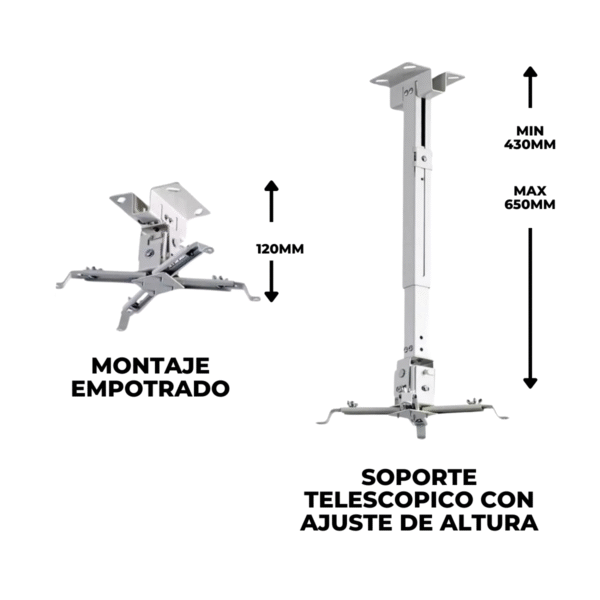 Soporte de Pared para Proyector – Precisión, Estabilidad y Alcance Variable - Imagen 9