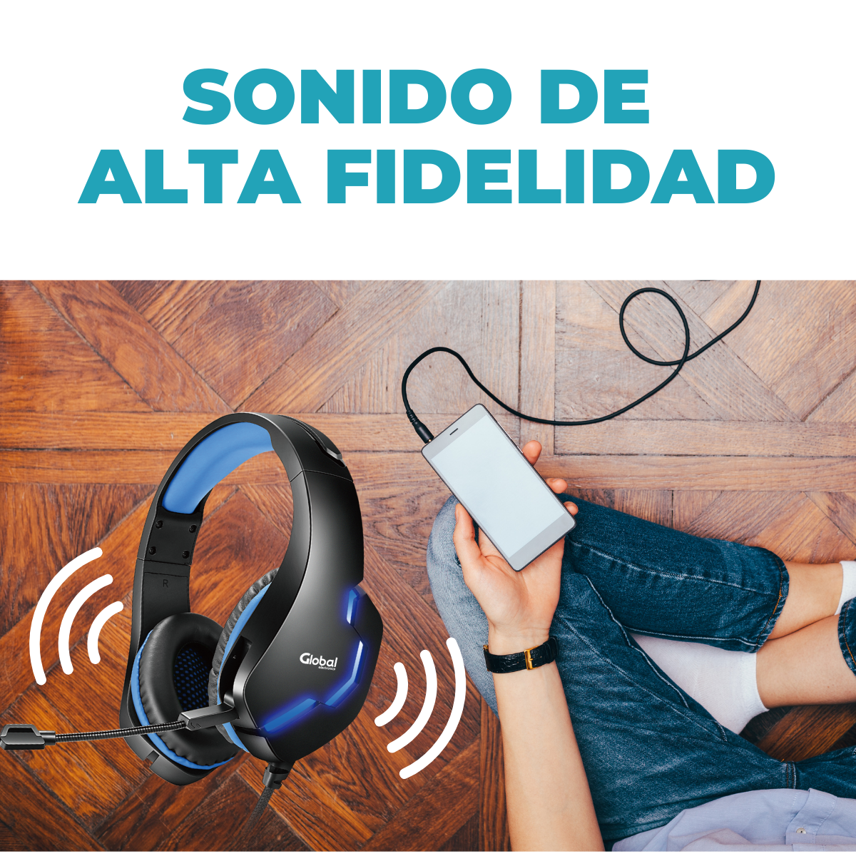 Auricular Gamer con Microfono y Luces Stereo EPGMR150 - Imagen 8