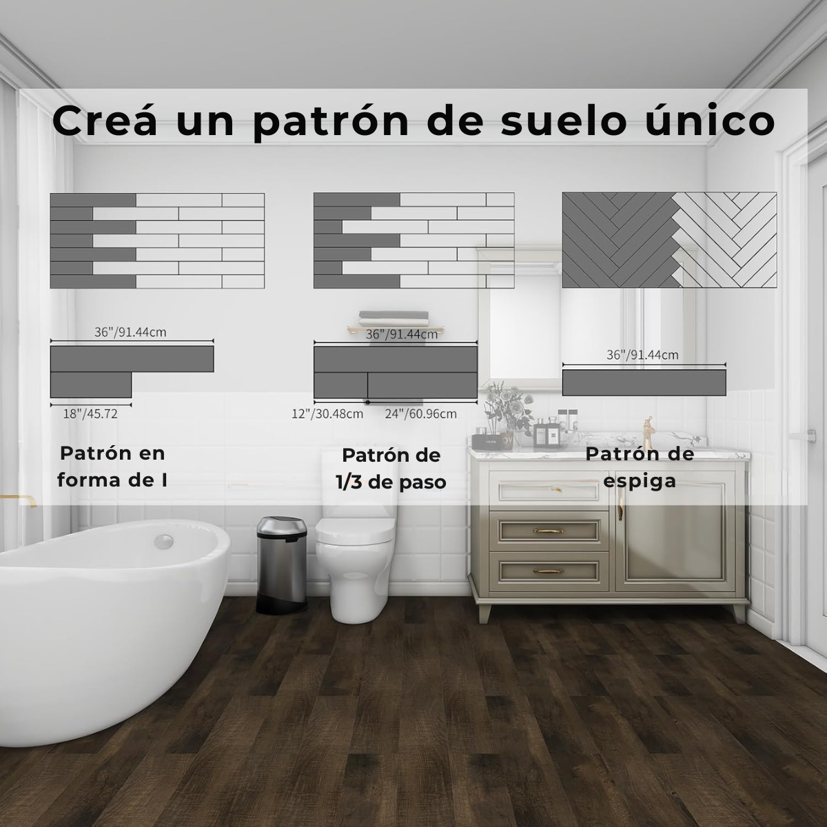 Piso Vinílico SPC Uptown 4MM – Encastre CLICK, Textura Madera Real - Imagen 9