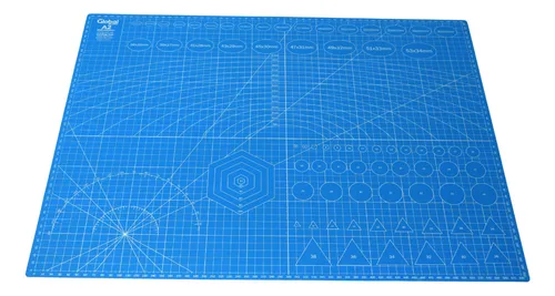 Plancha de Corte A2 60x45mm Color Azul - Global Electronics (Caja x XX)