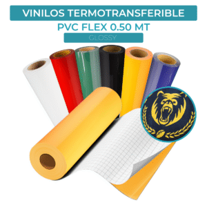 Vinilo Termotransferible PVC Flex Glossy 240 mic 0,50 mt x 1 mt