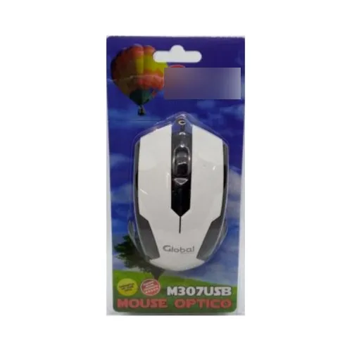 Mouse Óptico Ergonómico Usb Scroll Blister, Global Electronics