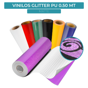 Vinilo De Corte Termotransferible Glitter PU 1 Metro