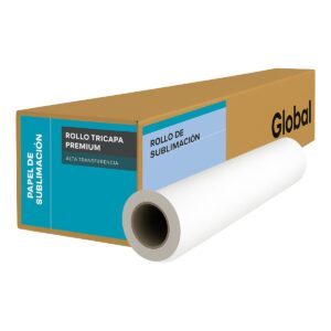 Papel Sublimación Coated Multicapa Premium 95% Transferencia Instant Dry en Rollo